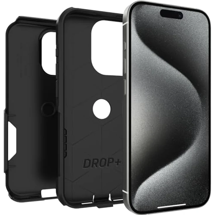 OtterBox Commuter Hülle für iPhone 15 Pro, sturzsicher, 3X Schwarz, ohne Einzelhandelsverpackung – Bild 4