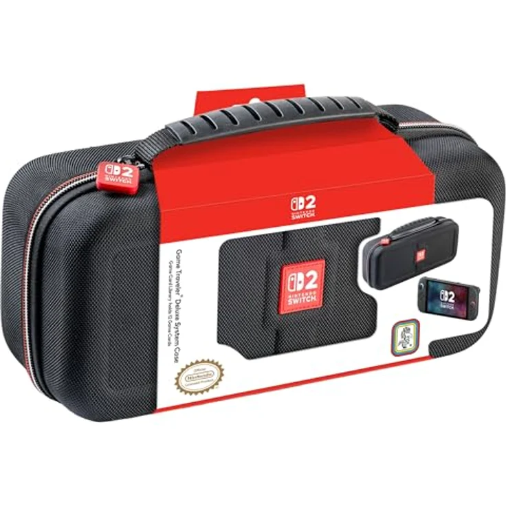 NACON NS230 Beuteltasche, Schutz für Nintendo Switch und Switch Lite, schwarz, staub- und kratzresistent, 290 mm – Bild 1