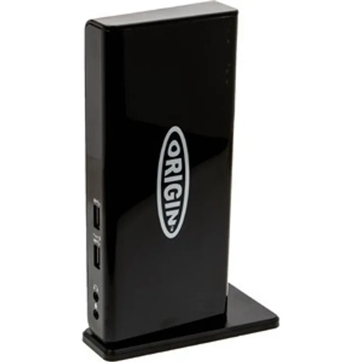 Origin Storage OSDOCK-USB3, USB 3.2 Gen 1 Dockingstation mit 10/100/1000 Mbit/s, Schwarz