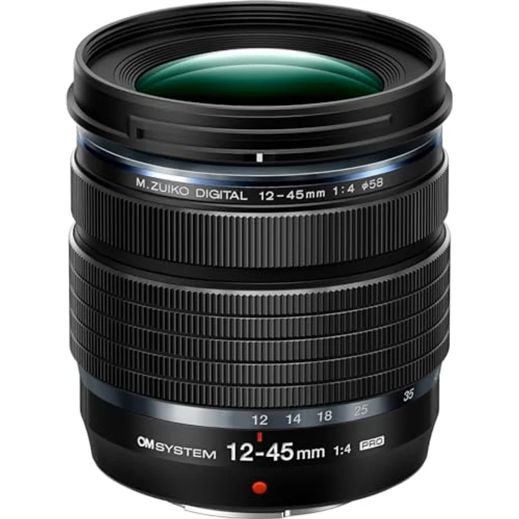 OM SYSTEM M.Zuiko DIGITAL ED 12-45mm F4.0 PRO, Ultra-kompaktes wetterfestes Standard-Zoom-Objektiv mit hoher Auflösung, schwarz – Bild 1