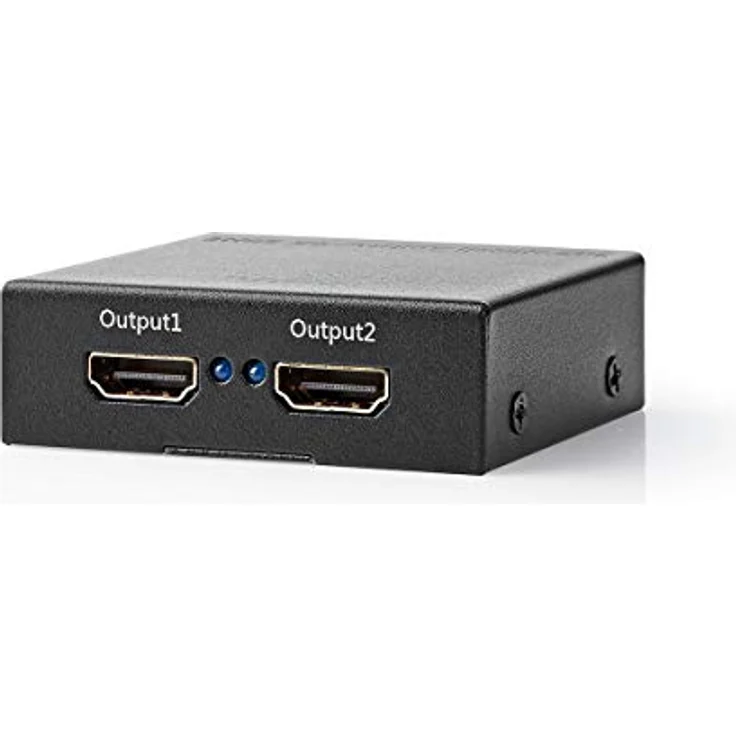 HDMI T Splitter | 2-Port Port(s) | HDMIT Eingang | 2X HDMIT Ausgang | 4K@60Hz | 18 Gbps | Metall | Anthrazit – Bild 5