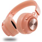 Tellur Feel Bluetooth Over-Ear-Kopfhörer, rosa mit Geräuschisolierung und integrierter Fernbedienung