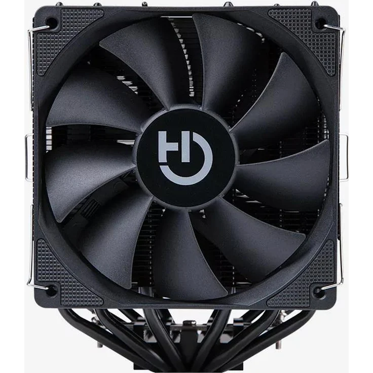 Hiditec C20 Pro, CPU-Lüfter mit 120 mm, FDB-Lager und Twin-Tower-Kühlkörper, Schwarz