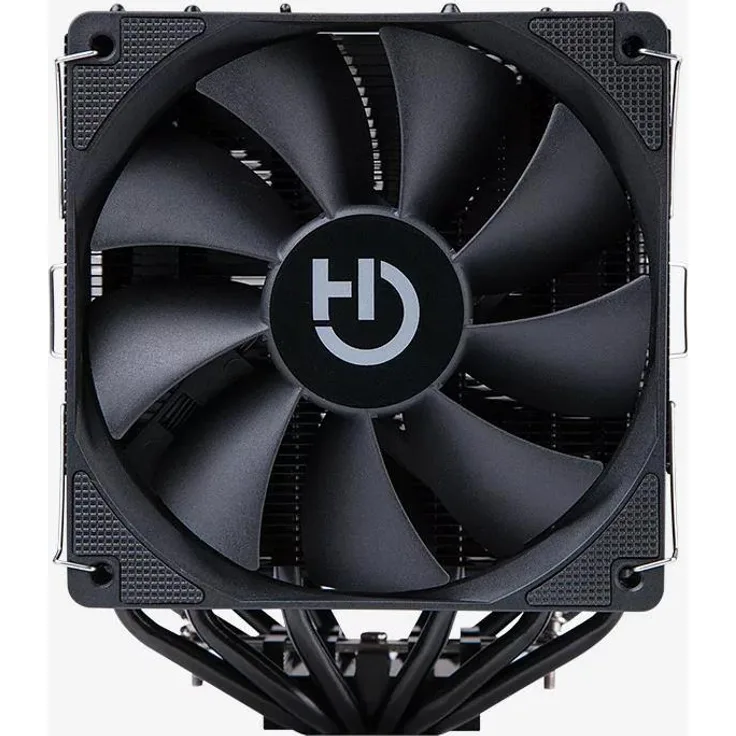 Hiditec C20 Pro, CPU-Lüfter mit 120 mm, FDB-Lager und Twin-Tower-Kühlkörper, Schwarz