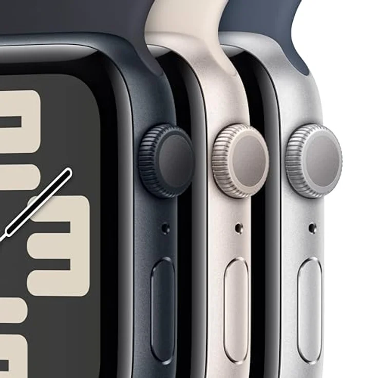 Apple Watch SE (2. Generation) GPS, 44 mm Aluminiumgehäuse Mitternacht, Sportarmband Mitternacht – M/L – Bild 3