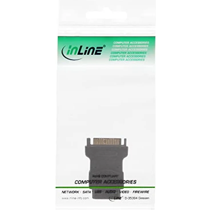 InLine 29677 SATA Stromadapter, 1x 13,34cm (5,25") Stecker an 15pol SATA Buchse – Bild 3