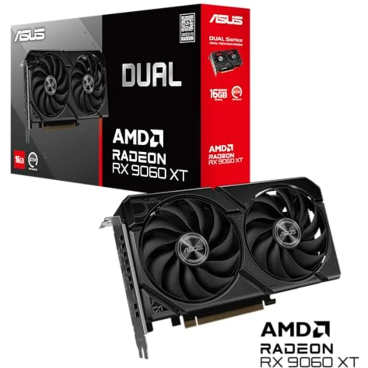 ASUS DUAL-RX9060XT-16G, Grafikkarte mit 16 GB GDDR6, Dual BIOS und Axial-Tech-Lüfter – Bild 10