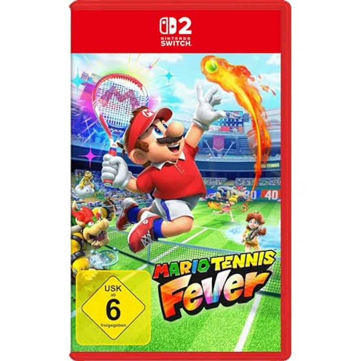 Nintendo Mario Tennis Fever, Nintendo Switch 2 Spiel mit 38 Charakteren und 30 Fever-Schlägern, inklusive Bewegungssteuerung