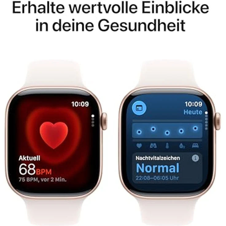 Apple Watch Series 11 GPS, 46 mm, Aluminiumgehäuse Roségold, Sportarmband Blassrosa - M/L – Bild 4