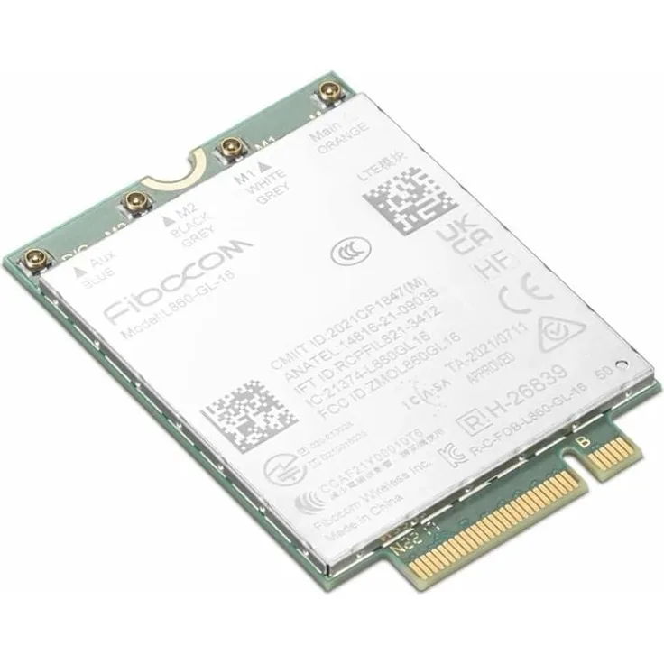Lenovo ThinkPad Fibocom L860-GL-16 4G LTE CAT16 M.2 WWAN Module for T14/P14s Gen (M.2 (PCIe)), Netzwerkkarte, Grün
