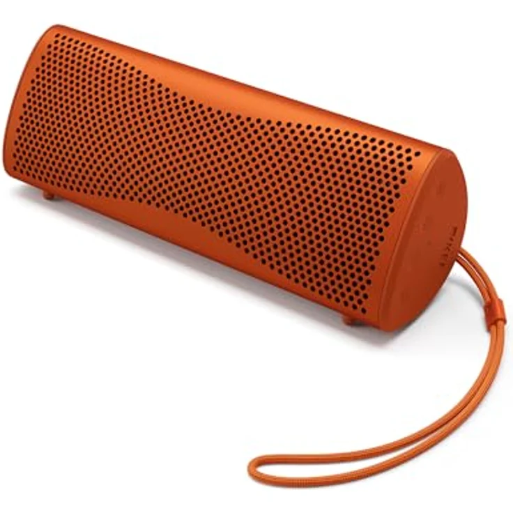 KEF Muo High-Fidelity tragbarer Bluetooth-Lautsprecher, Orange Moon | Bluetooth 5.4, IP67 wasserdicht, 24 Std. Wiedergabezeit – Bild 1