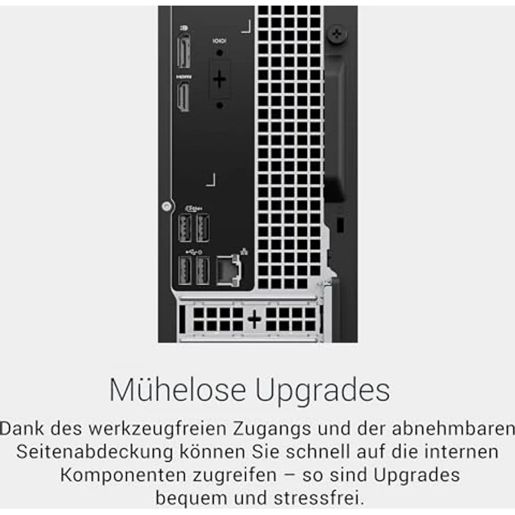 Dell Slim ECS1250 Desktop, Intel Core i5-14400, 10 Kerne, 16GB RAM, 512GB SSD, Intel UHD Graphics 730, Windows 11 Home, schwarz – Bild 3