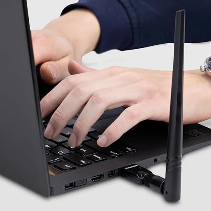 StarTech.com USB Bluetooth 5.3 Adapter AV53C1, Klasse 1 Dongle mit 100 m Reichweite für PC/Laptop, Schwarz, Plug-and-Play für Windows/Linux – Bild 8