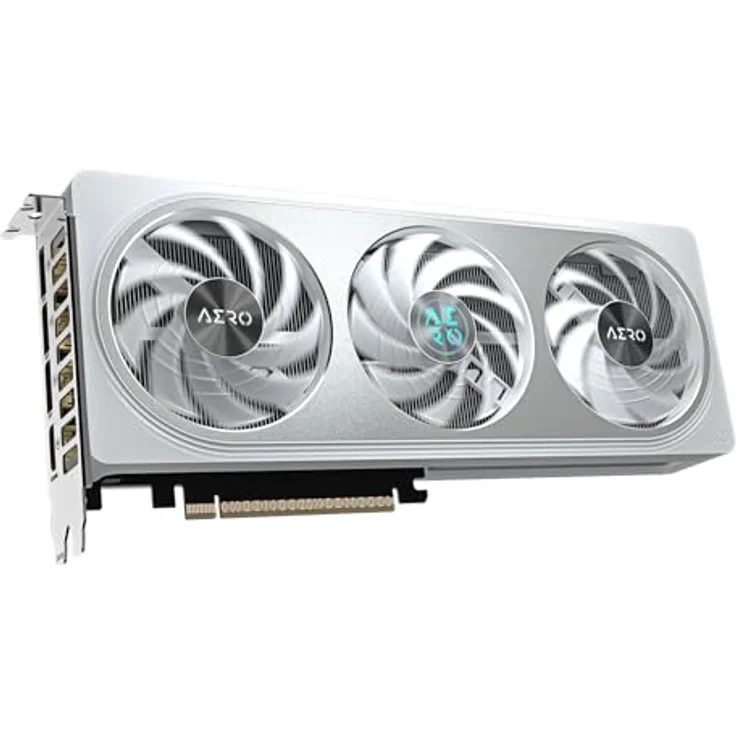 Gigabyte GeForce RTX 5060 AERO OC 8G Grafikkarte - 8GB GDDR7, 128bit, PCI-E 5.0, 2595 MHz, WINDFORCE Kühlsystem, RGB Beleuchtung, Dual BIOS – Bild 3