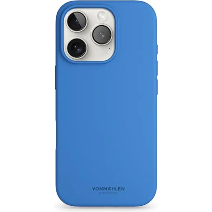 VONMÄHLEN Weiche Silikonhülle für iPhone, Handyhülle aus recycelten Materialien mit Mikrofaserfutter, Mag-Safe-kompatibel und Kamera-Displayschutz – Bild 1