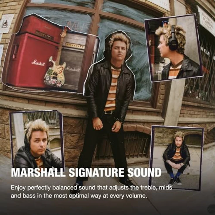 Marshall Monitor III ANC Aktiver Geräuschunterdrückung Bluetooth Kopfhörer, 70 Stunden Spielzeit – Schwarz – Bild 3
