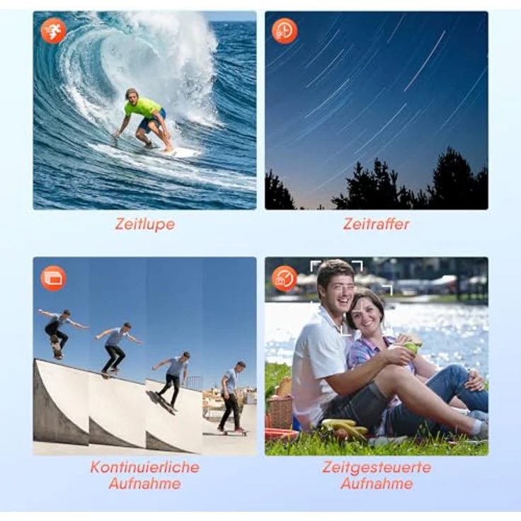 Rollei Sportsline 64 Pro, Unterwasserkamera 5K 64MP mit Sony 21MP Sensor, IP68 wasserdicht bis 8m, 18X Digitalzoom für Schnorcheln und Outdoor-Abenteuer – Bild 2