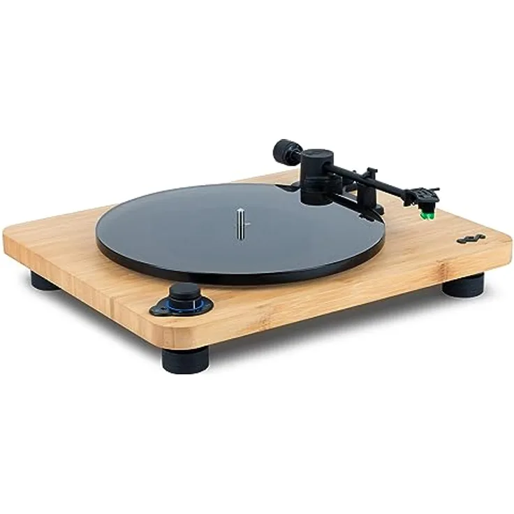 House of Marley Stir it Up Lux – Bluetooth-Plattenspieler, nachhaltiger Vinyl-Player, recycelte Materialien, elliptischer Tonabnehmer Audio-Technica 95E, überragender Klang und Tracking-Fähigkeit
