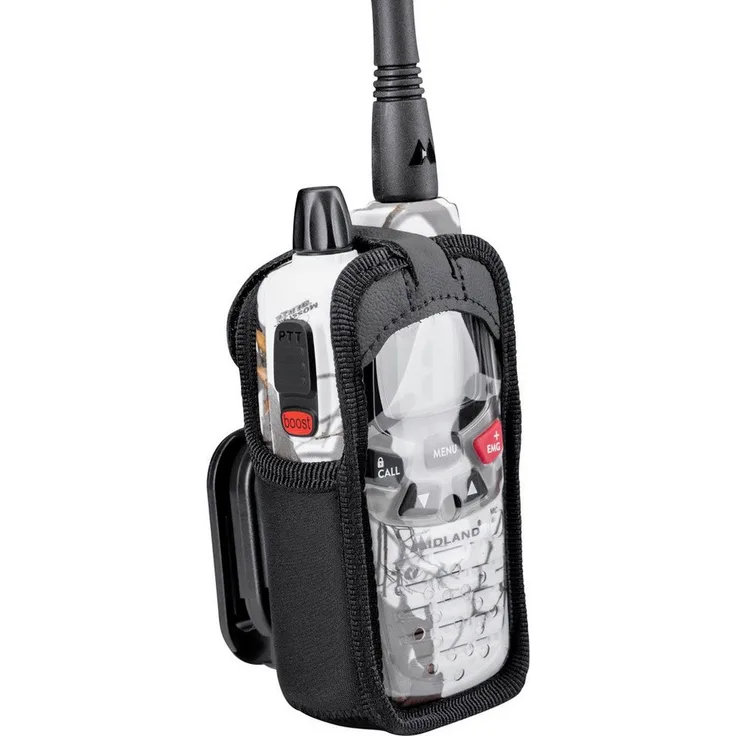 Midland Schutztasche C1577 für Funkgeräte, passend für G7 Pro, G9 Pro, XT70, Tectalk Duro, robustes Synthetic Leder mit Gürtelclip