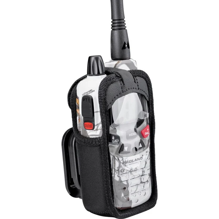 Midland Schutztasche C1577 für Funkgeräte, passend für G7 Pro, G9 Pro, XT70, Tectalk Duro, robustes Synthetic Leder mit Gürtelclip
