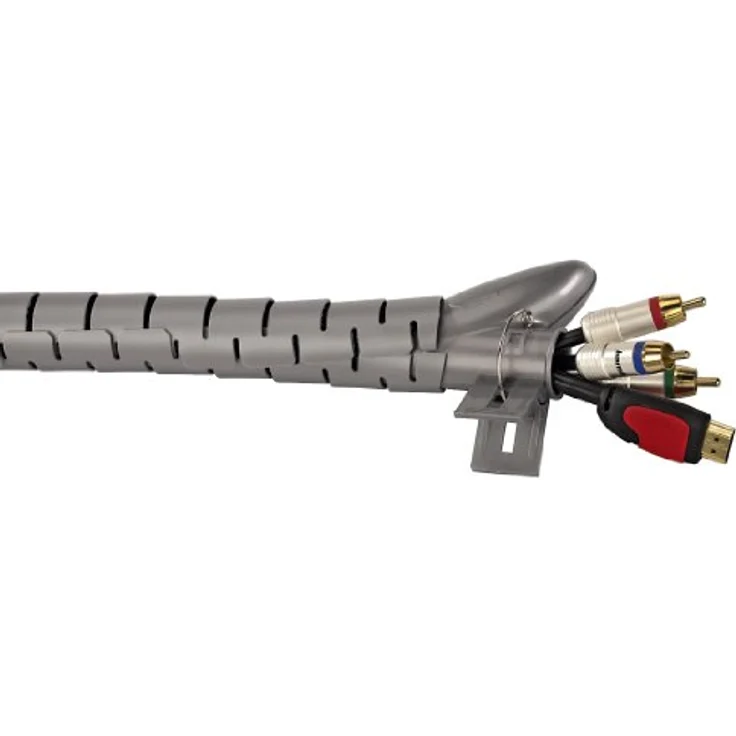 Hama Cable Bundle Tube Easy Cover, 1.5 m, 30 mm, silver – Bild 7
