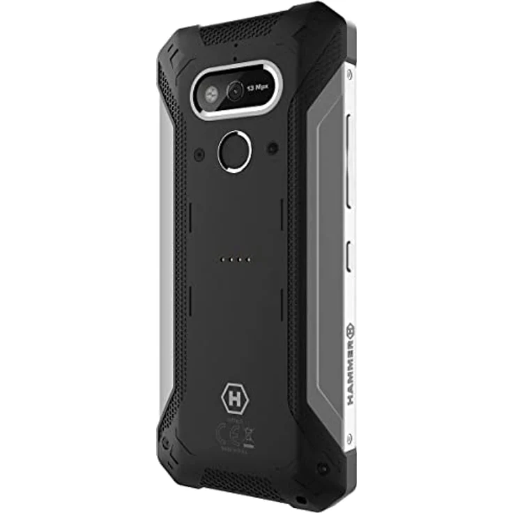 Hammer H Explorer Plus Eco, 5,7" HD+ IPS-Display, 4 GB RAM / 64 GB interner Speicher, USB-C, GPS und A-GPS, Android 11, Batterie 5000 mAh, IP69, 13 Mpx, 4G LTE, Dual-SIM, Silber – Bild 5