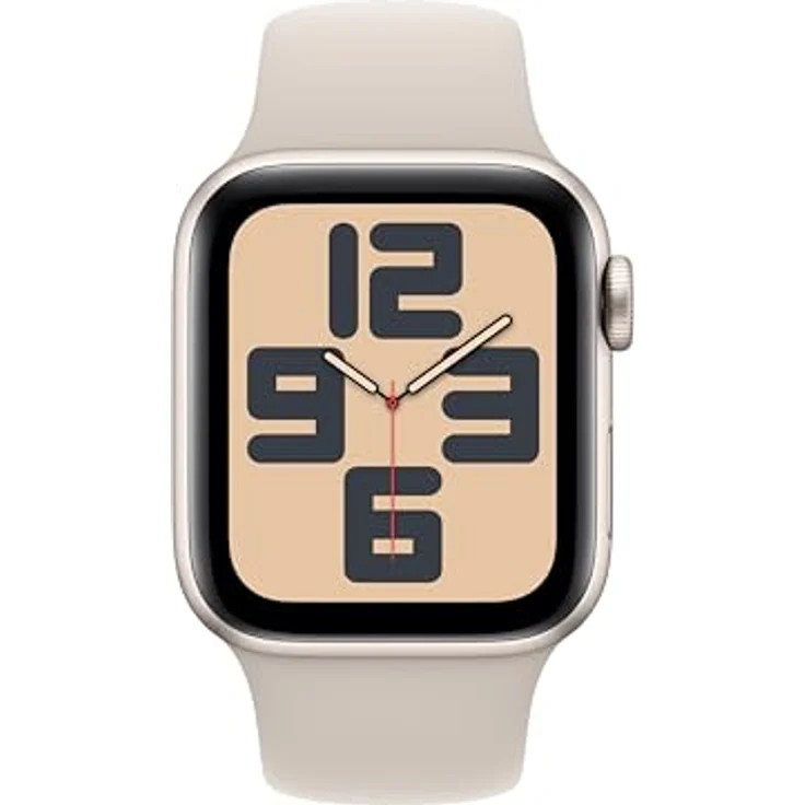 Apple Watch SE GPS (2. Generation), 40 mm, Aluminiumgehäuse Polarstern, Sportarmband Polarstern, S/M. – Bild 2