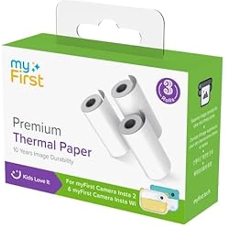 myFirst Fotopapier Thermopapier für myFirst Insta Wi & Insta 2 - Scharfe Bilddichte, 10 Jahre Haltbarkeit, glatte Oberfläche – Bild 2