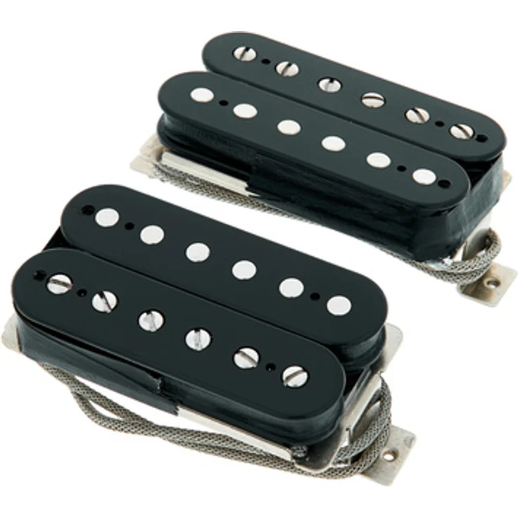 Seymour Duncan SH-59 Set Vintage Blues BK, Humbucker Tonabnehmer Set für E-Gitarre mit warmer P.A.F. Style Tonalität, schwarz