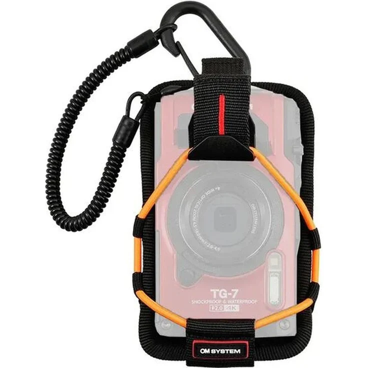 OM System CSCH-123 Sport Holder, Kamera Schultertasche für schnelle Action, orange, kompatibel mit Stylus TG3, TG860 und TG850
