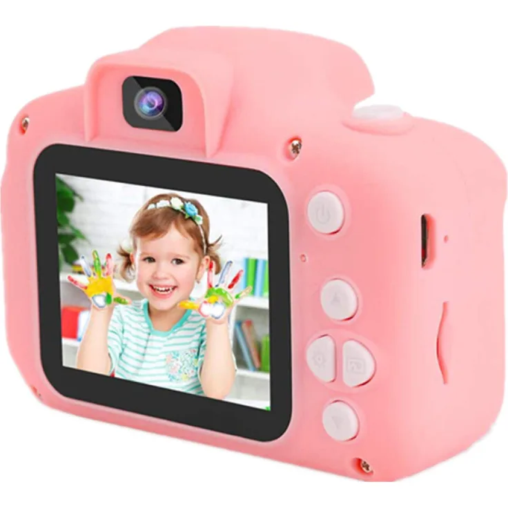 Crrynuo Kinder Digitalkamera, 1080P HD, 2,0 Zoll Bildschirm, rosa, für Kinder 3-12 Jahre, sturzsicher, mit 32 GB Speicherkarte, ideales Geburtstagsgeschenk