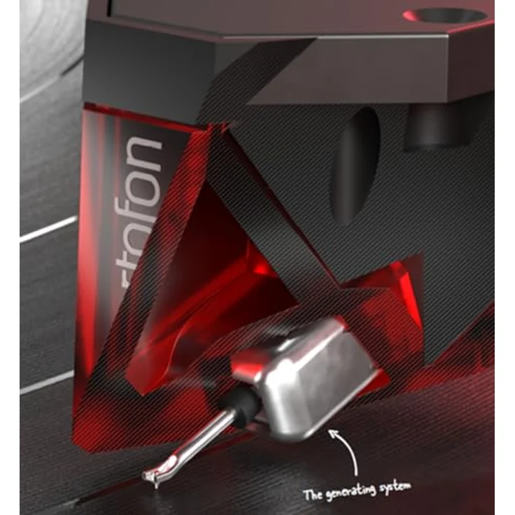 Ortofon 2M Red, Moving Magnet Tonabnehmer mit SH-4 Headshell, rot, 5,5 mV Ausgangsspannung – Bild 4
