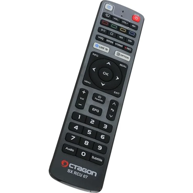 Octagon SX RCU 07 Original Fernbedienung (neues Modell) - 2in1 Funktion ohne Anlernen, lernbar für Ihren Fernseher – Bild 2