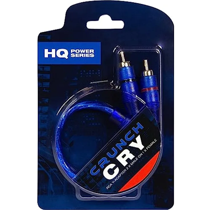 Crunch CRY Y-Cinchkabel 25.00cm [1x Cinch-Buchse - 2x Cinch-Stecker]