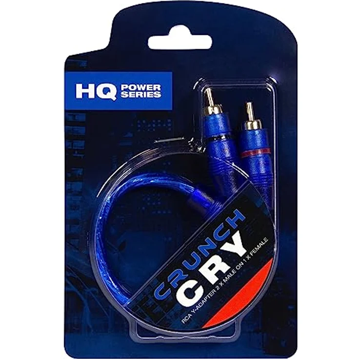 Crunch CRY Y-Cinchkabel 25.00cm [1x Cinch-Buchse - 2x Cinch-Stecker] – Bild 1