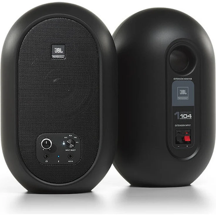 JBL 104-BT, Aktives Desktop-Lautsprecher-Set mit Bluetooth 5.0 und 60-Watt Verstärker, Schwarz