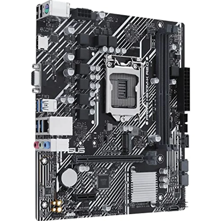 ASUS Prime H510M-K R2.0 Mainboard Sockel Intel LGA 1200 (Intel H470 Chipsatz, micro-ATX, DDR4 Speicher, PCIe 4.0, BIOS Flashback, USB 3.2 Gen 1, Aura Sync) – Bild 2