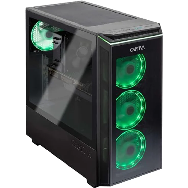 Captiva Advanced Gaming R90-862, Desktop-PC mit AMD Ryzen 7 9700X, 32GB DDR5 RAM, NVIDIA GeForce RTX 5060 Ti 16GB, 1TB SSD, Windows 11 Home, RGB-Beleuchtung – Bild 2