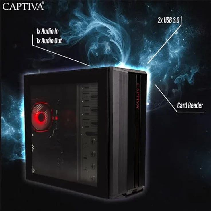 Captiva CAPTIVA PC Advanced Gaming R92-715, AMD Ryzen 5 5500, NVIDIA RTX 5060, 16 GB RAM, 1024 GB SSD, WLAN, Windows 11 Home, Tower-Format – Bild 6