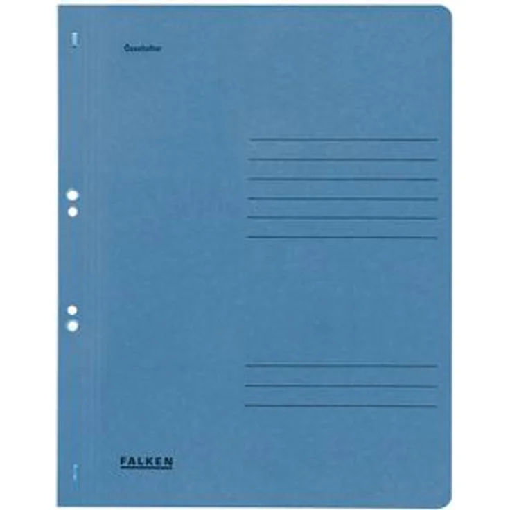 Falken Ösenhefter 80003882, A4, blau, ganzer Vorderdeckel, aus Recycling-Karton – Bild 1