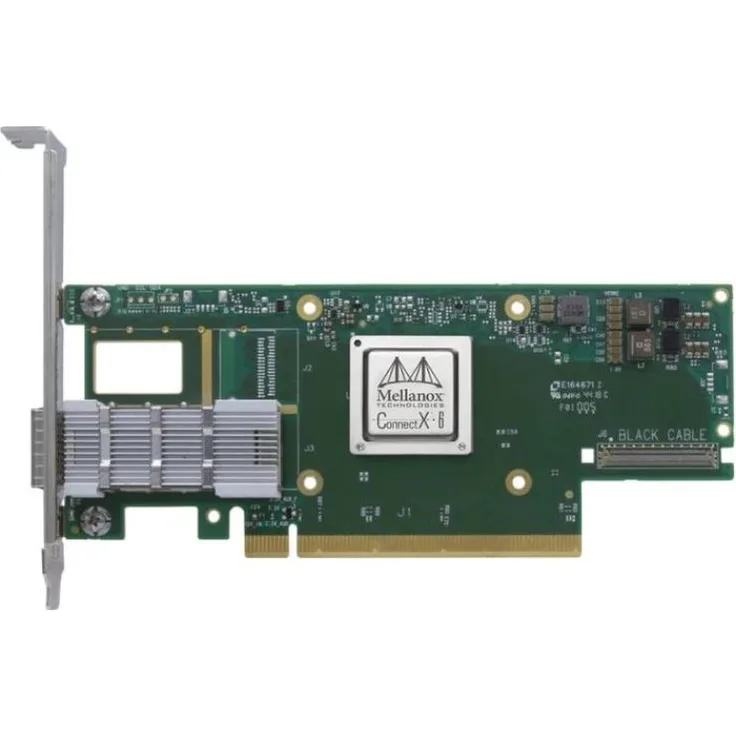 Mellanox ConnectX-6 VPI MCX653105A-HDAT-SP, 200GbE/InfiniBand Netzwerkkarte mit PCIe 4.0 x16, Mehrfarbig