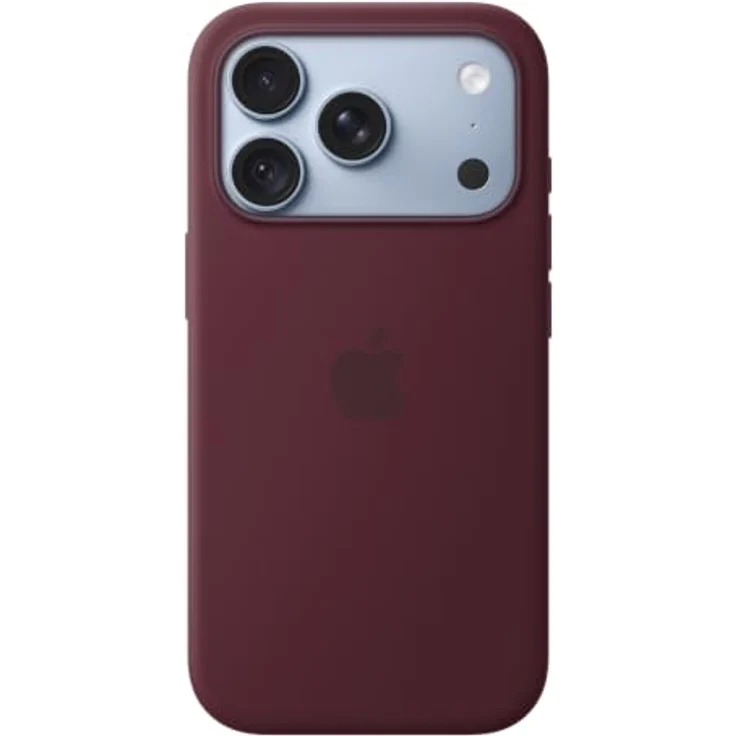 Apple Silicone Case für iPhone 18 Pro, Burgunder, MagSafe kompatibel, optimaler Kratz- und Fallschutz – Bild 2