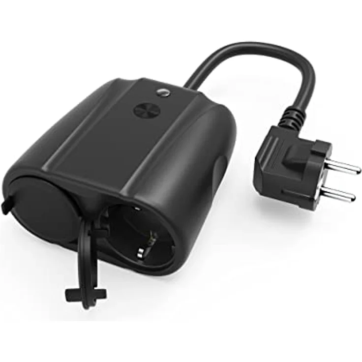 LUPUS ELECTRONICS 2 Kanal Gartensteckdose, witterungsbeständige Outdoorsteckdose in Schwarz für Smart Home Integration – Bild 2