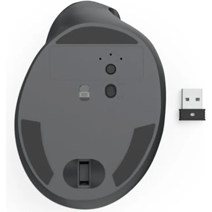 Hama EWM-500R, Ergonomische Funk-Maus mit 1800 DPI, 7 Tasten, schwarz – Bild 5