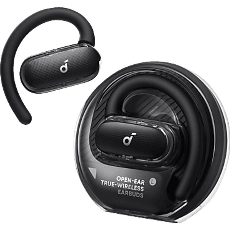 SOUNDCORE BY ANKER V40i, Open-ear Bluetooth Kopfhörer mit 16mm Treibern und 4 mics, Schwarz
