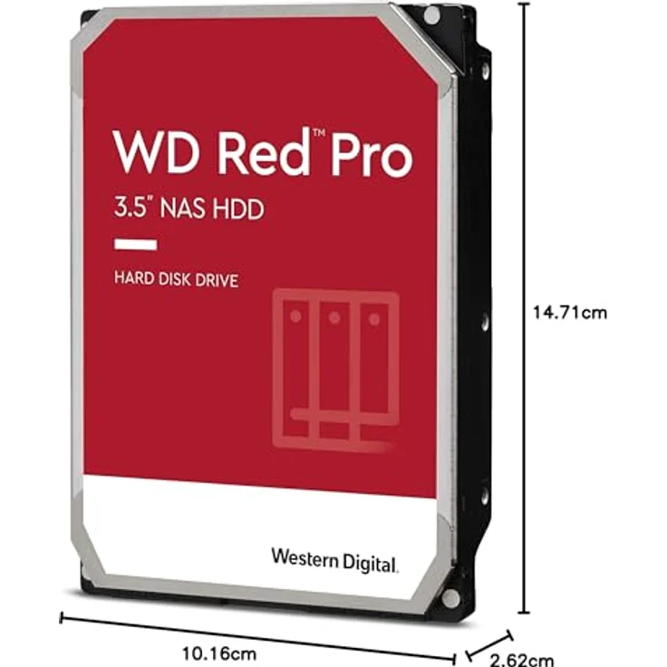 WD Red Pro NAS Hard Drive WD102KFBX - Festplatte - 10 TB - intern - 3.5 Zoll (8.9 cm) - SATA 6Gb/s - 7200 rpm - Puffer: 256 MB (WD102KFBX) – Bild 6