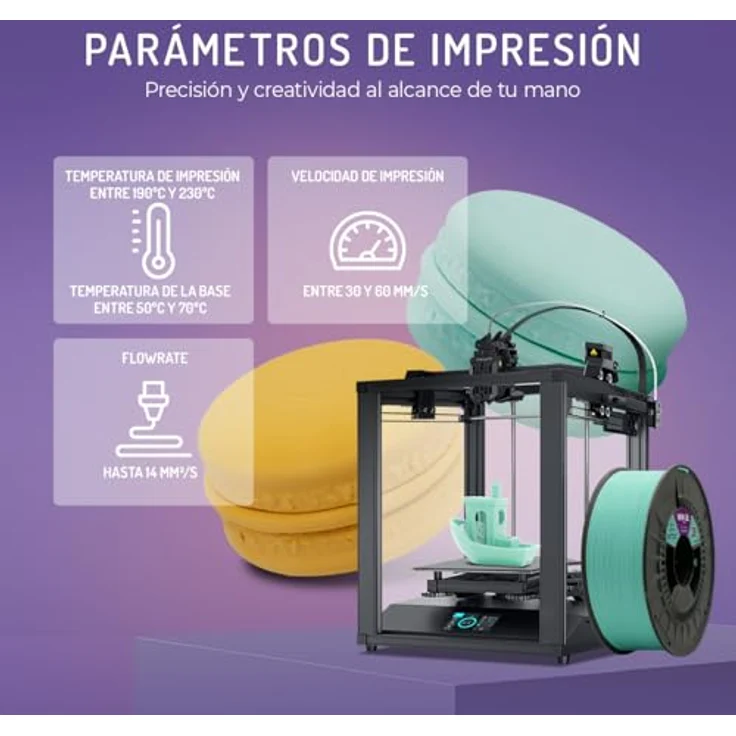 WINKLE PLA HD Pastell Filament 1.75mm Blaue Wolke, 300g Spule, kompatibel mit FDM Druckern, Maßgenauigkeit +/- 0.05mm – Bild 4