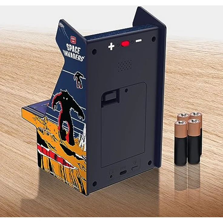 My Arcade SPACE INVADERS MICRO PLAYER PRO, Retro-Arcade-Automat mit 2.75" Vollfarb-Hochformat-Display, integriertem Lautsprecher und Kopfhöreranschluss – Bild 4