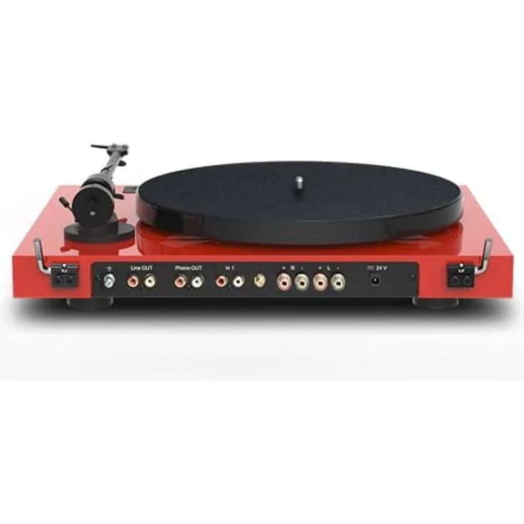 Pro-Ject Jukebox E1 + Speaker Box 5 Set Draaitafel systeem - Rood (Manuell), Plattenspieler, Rot – Bild 4