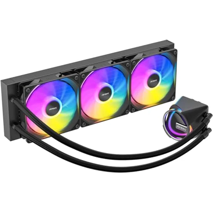 Antec Skeleton 360, CPU Wasserkühler mit hocheffizienter Kühlpumpe und Skelettrahmen-Pumpenkopfdesign, Schwarz – Bild 6